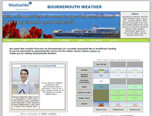 Tablet Screenshot of bournemouthweather.co.uk
